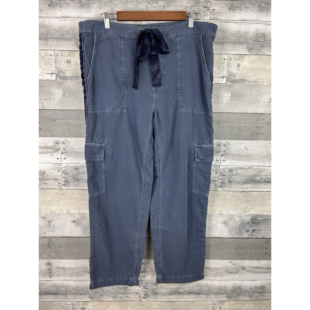 Sundance Women's Blue Pull On Cargo Pants Medium